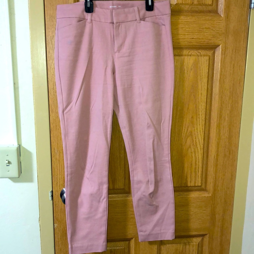 (M) light pink pixie trousers Old Navy